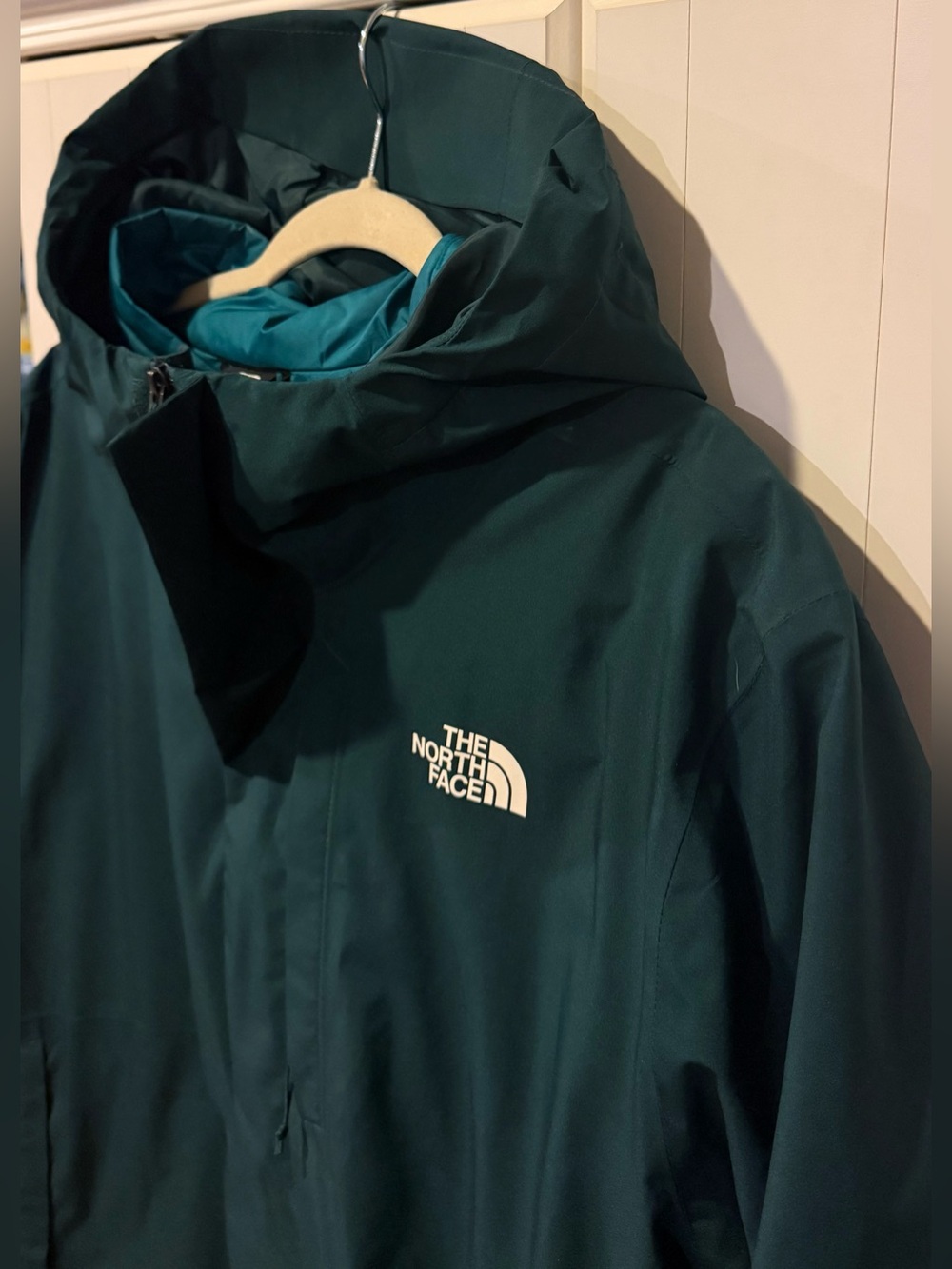 The North Face Carto Triclimate 3 in 1 DryVent Jacket Mens XXL Teal Blue Winter - Picture 5 of 10